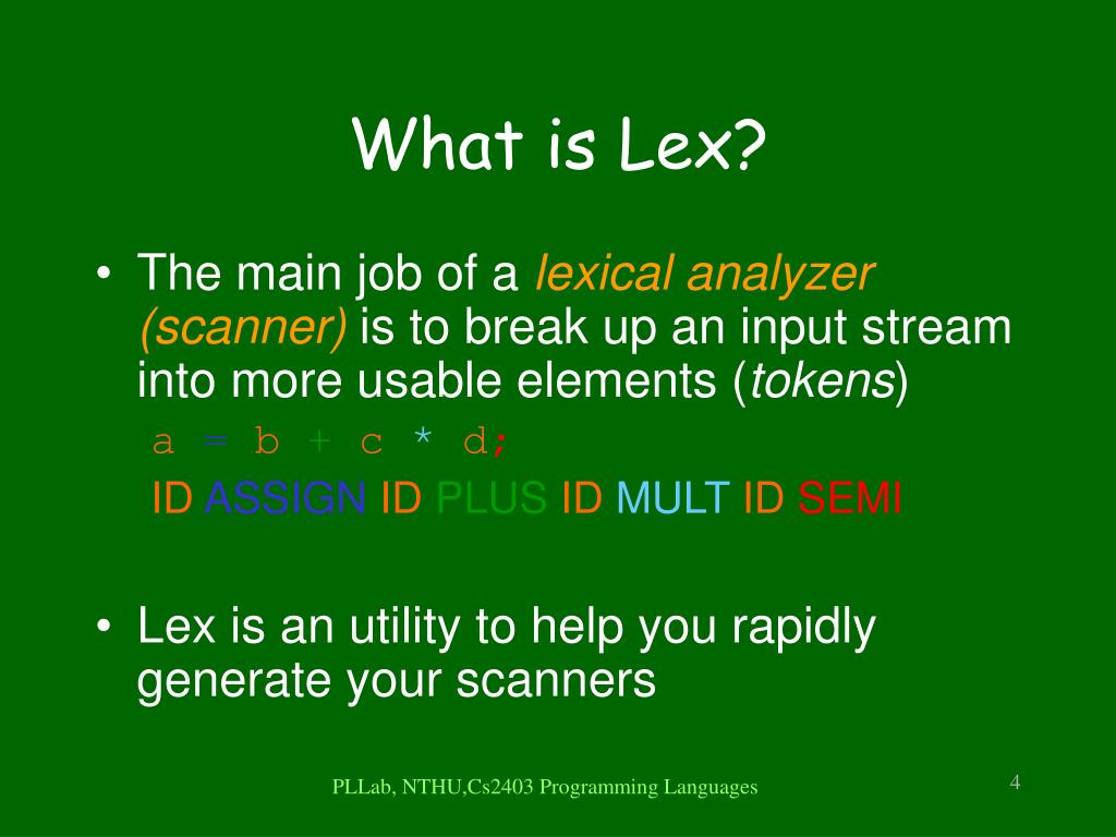 lex yacc tutorial